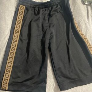 Fendi Black and Tan Boys Shorts